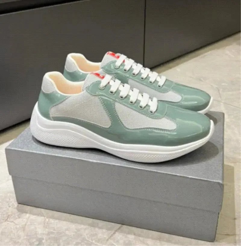 Prada America's Cup Patent Leather Sneakers