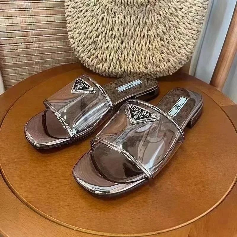 Prada Sandals Woven lug-sole slingback — p26