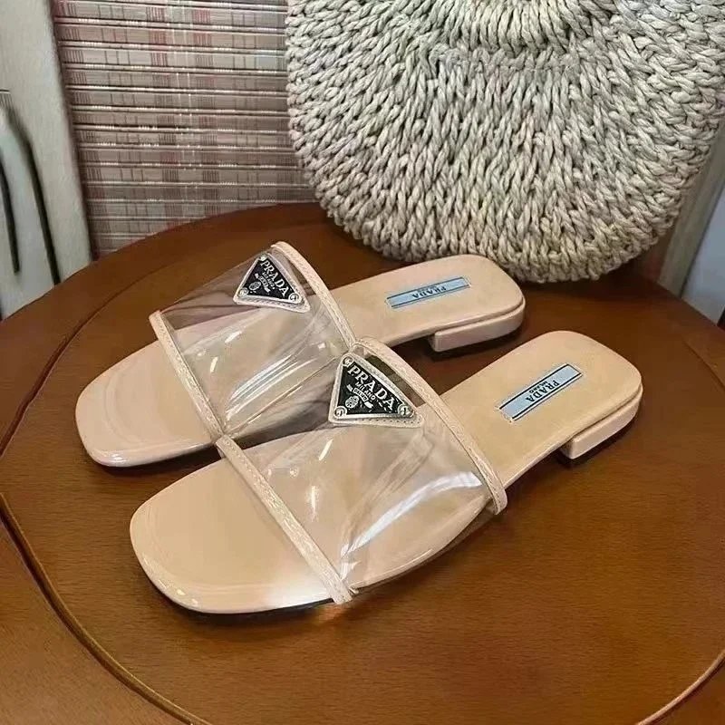Prada Sandals Woven lug-sole slingback — p24