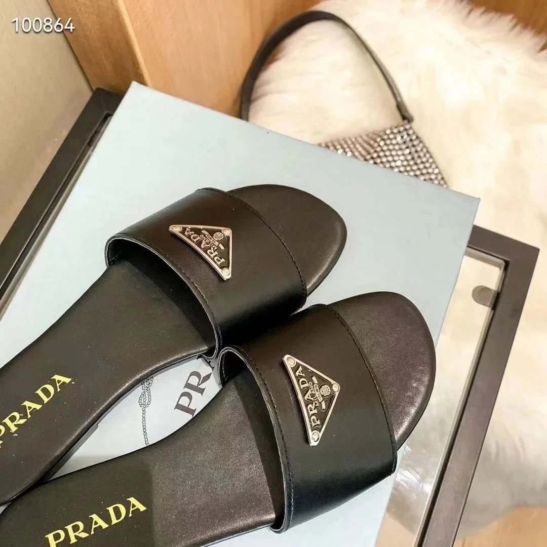 Prada Sandals Woven lug-sole slingback — p06