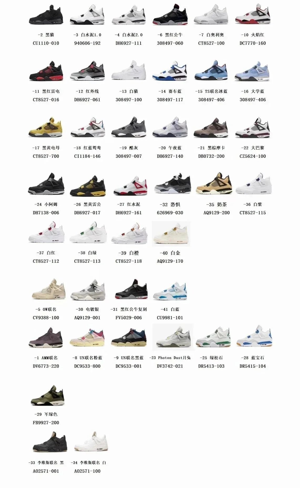 Air Jordan 4 Retro White Black Red