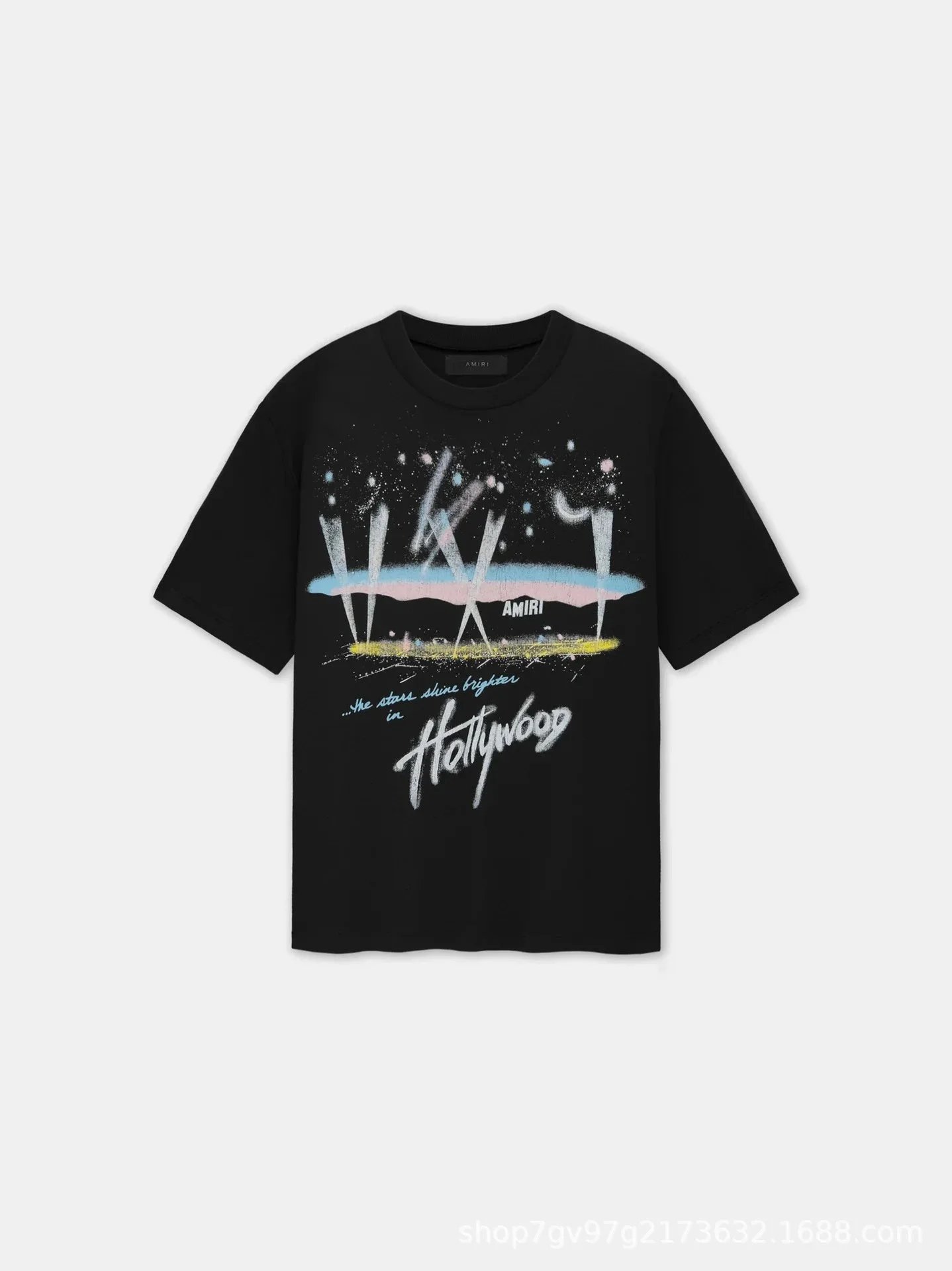 Amiri Eagle Logo Black Oversized T-Shirt