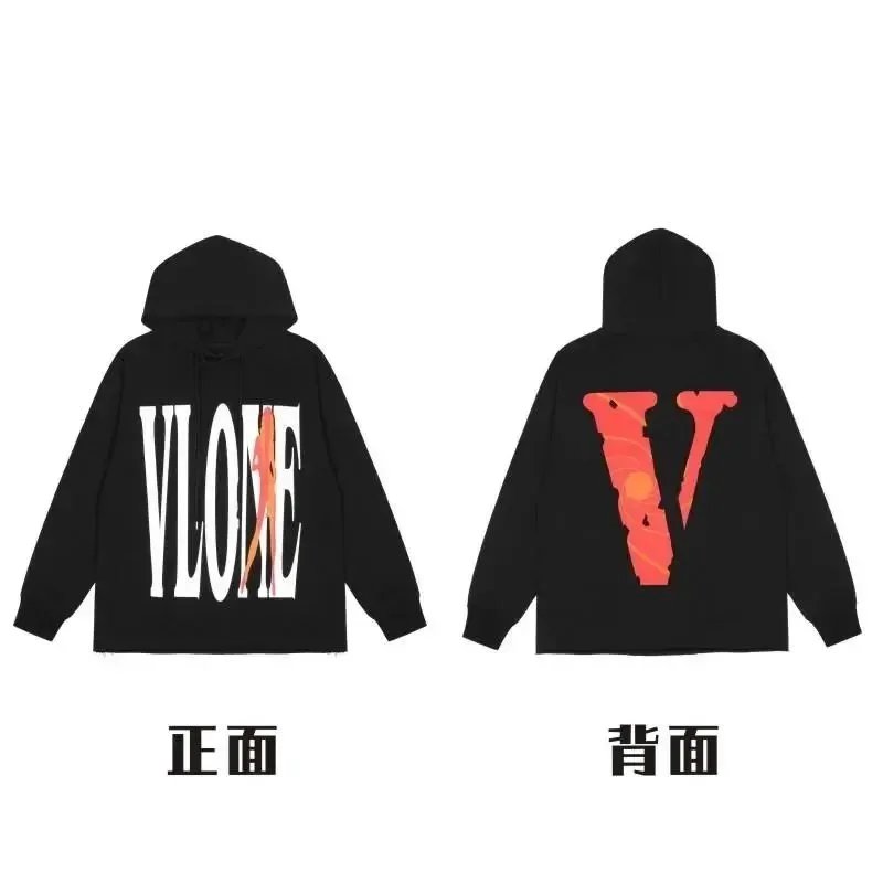 Unbranded Hoodies & Sweatshirts Pullover hoodie with rose text and V graphic prints — 20