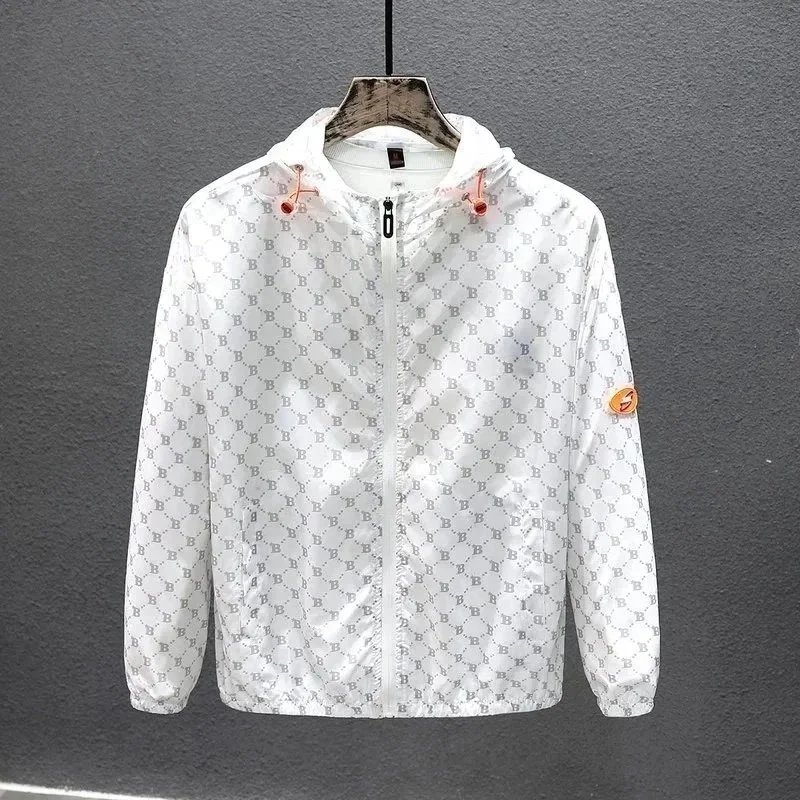 Moncler hooded zip-up windbreaker jacket — 33