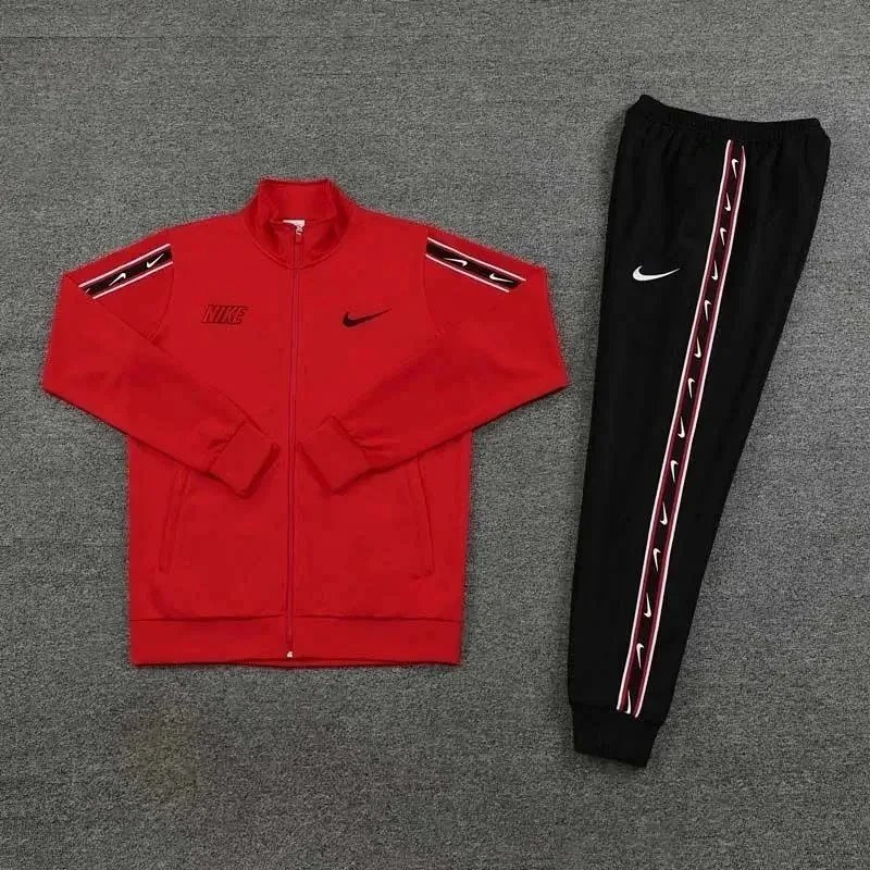 Nike Matching Sets Three-Piece Hooded Jacket, T-Shirt and Shorts Set — (Long Pants Two-Piece Set) -296