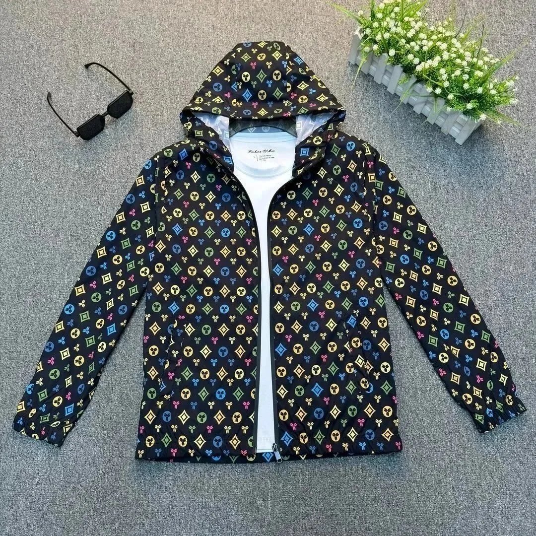Moncler hooded zip-up windbreaker jacket — 30