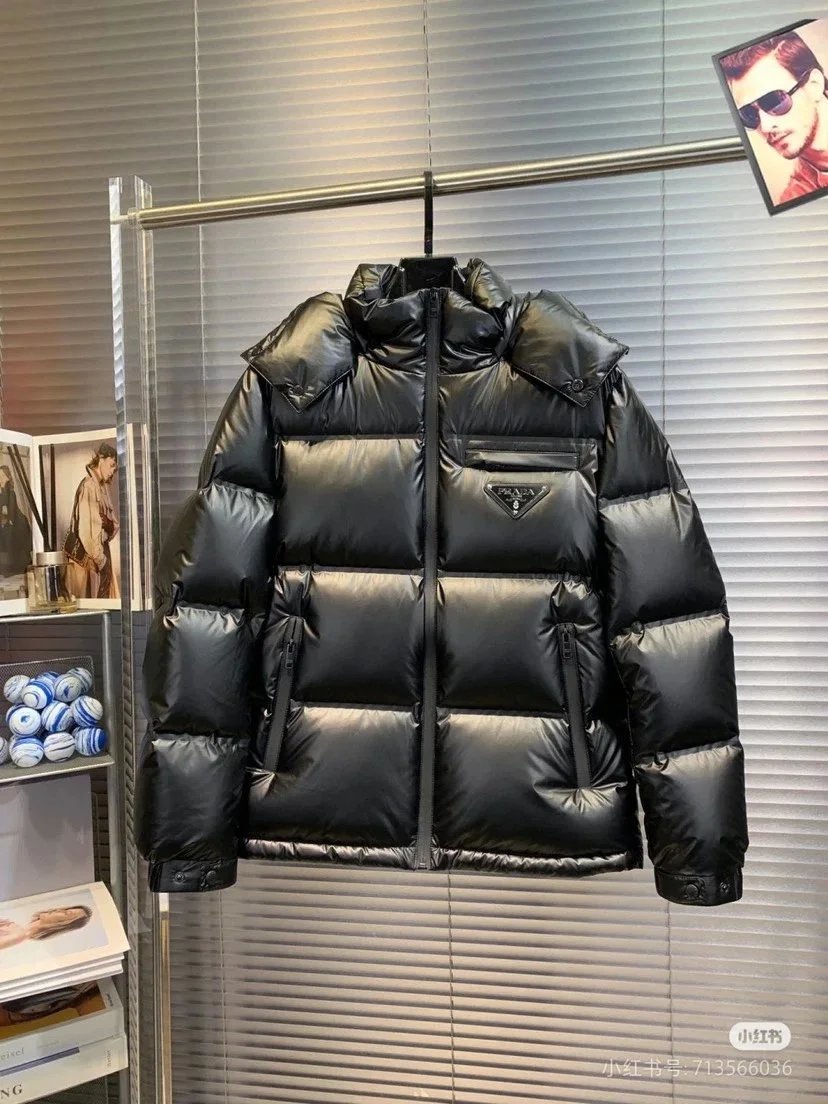 Prada Down Jackets Hooded puffer image 8