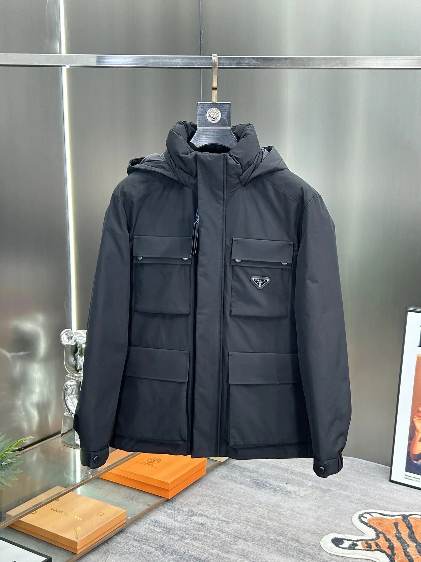 Prada Down Jackets Hooded puffer — 28