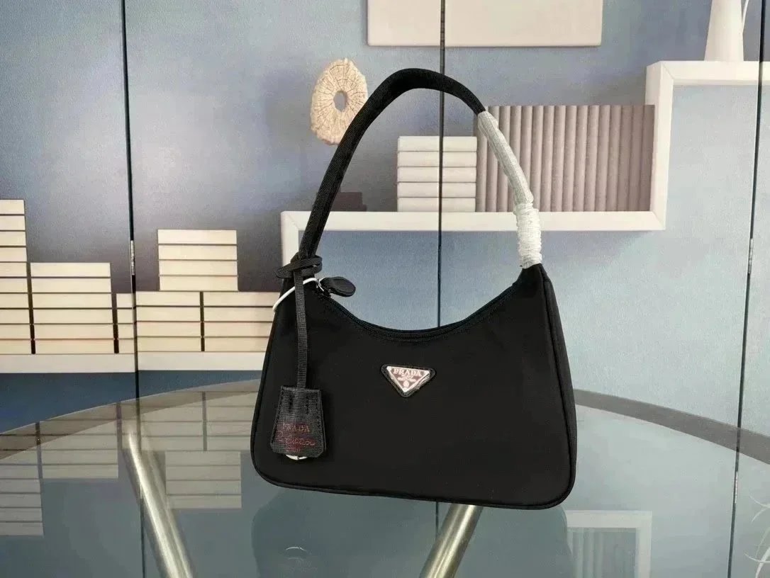 Prada Crossbody Bags Nylon Chain Bag with Detachable Pouch image 12