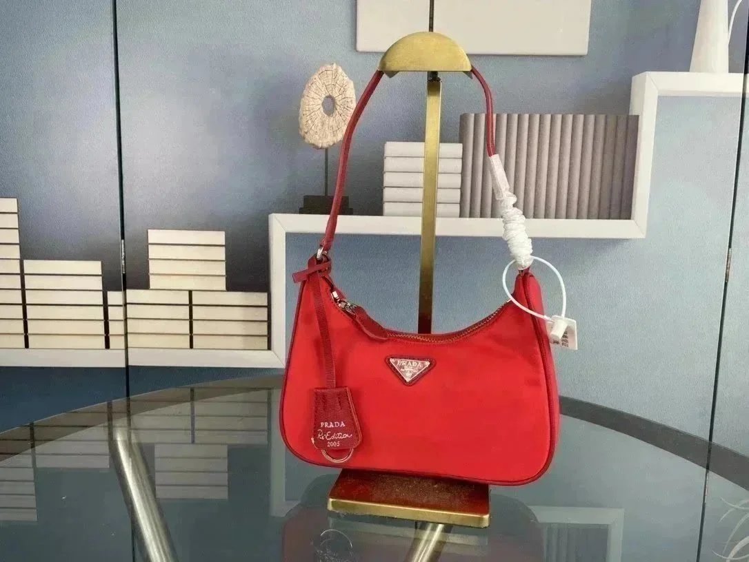 Prada Crossbody Bags Nylon Chain Bag with Detachable Pouch image 8