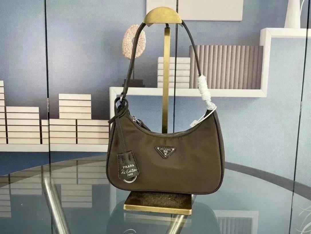 Prada Crossbody Bags Nylon Chain Bag with Detachable Pouch — 957-3