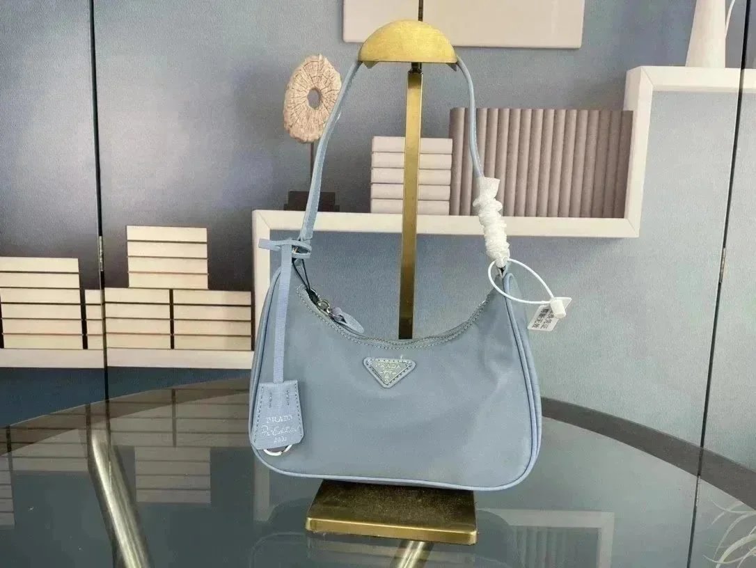 Prada Crossbody Bags Nylon Chain Bag with Detachable Pouch — 957-1