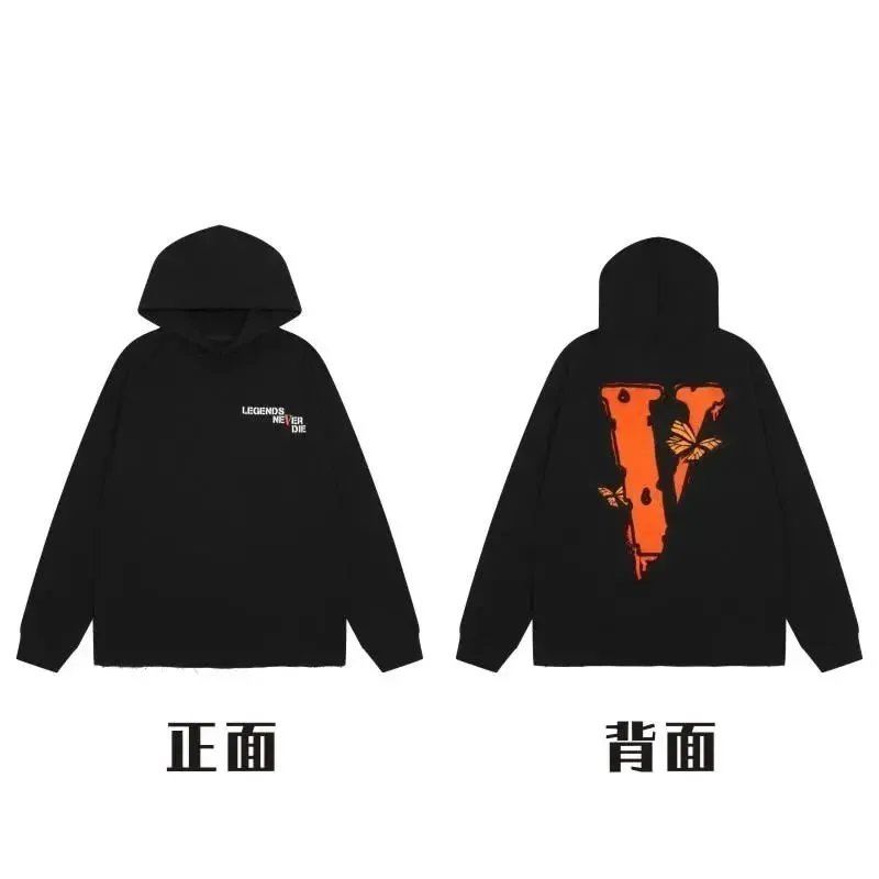 Unbranded Hoodies & Sweatshirts Pullover hoodie with rose text and V graphic prints — 05
