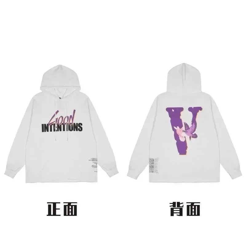 Unbranded Hoodies & Sweatshirts Pullover hoodie with rose text and V graphic prints — 10