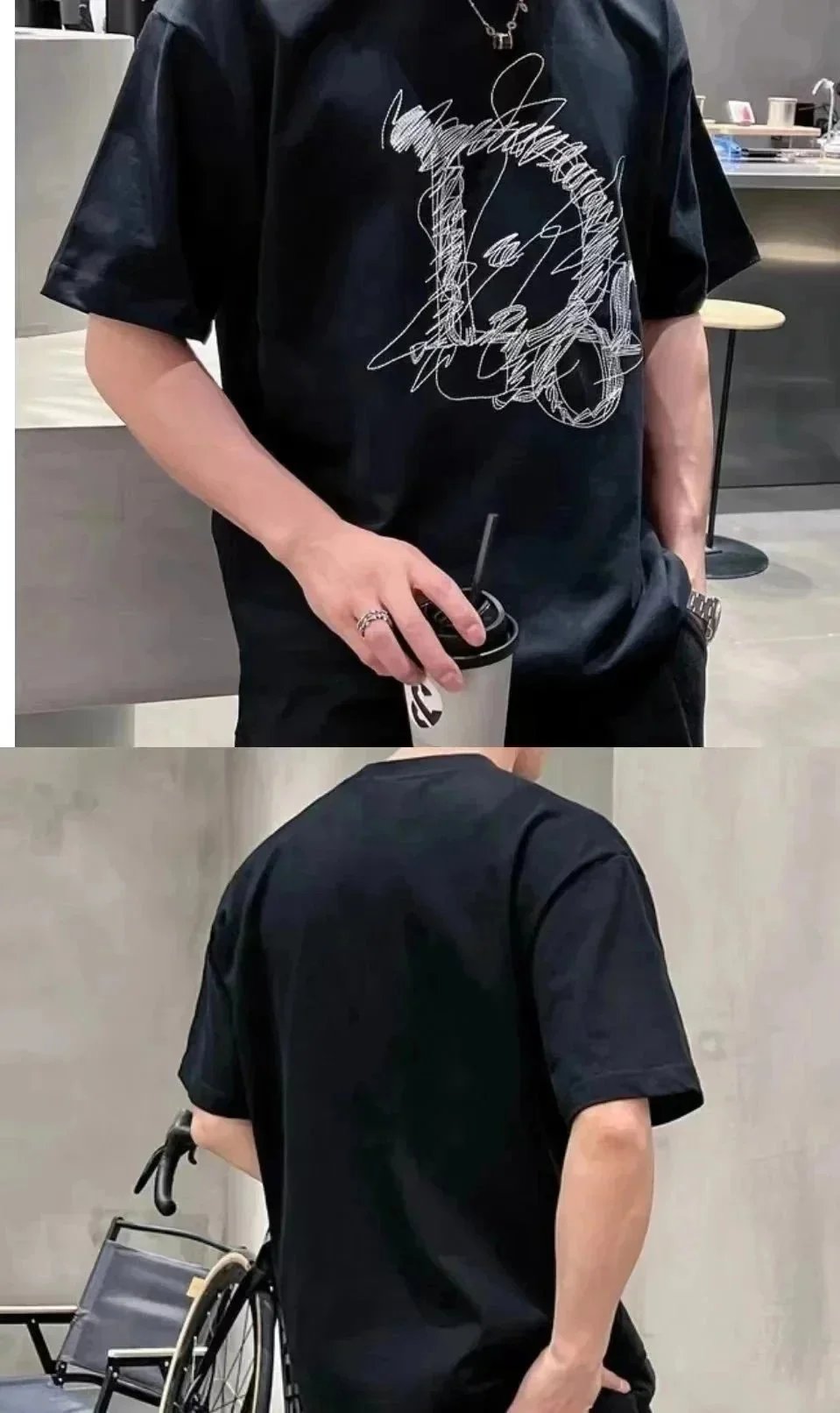 Dior T-Shirts Short-Sleeve Crew-Neck image 5