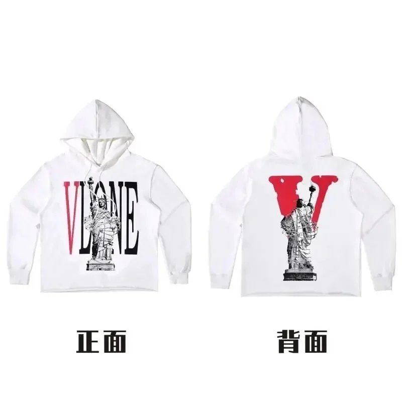Unbranded Hoodies & Sweatshirts Pullover hoodie with rose text and V graphic prints image 7