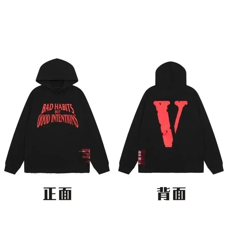 Unbranded Hoodies & Sweatshirts Pullover hoodie with rose text and V graphic prints — 18