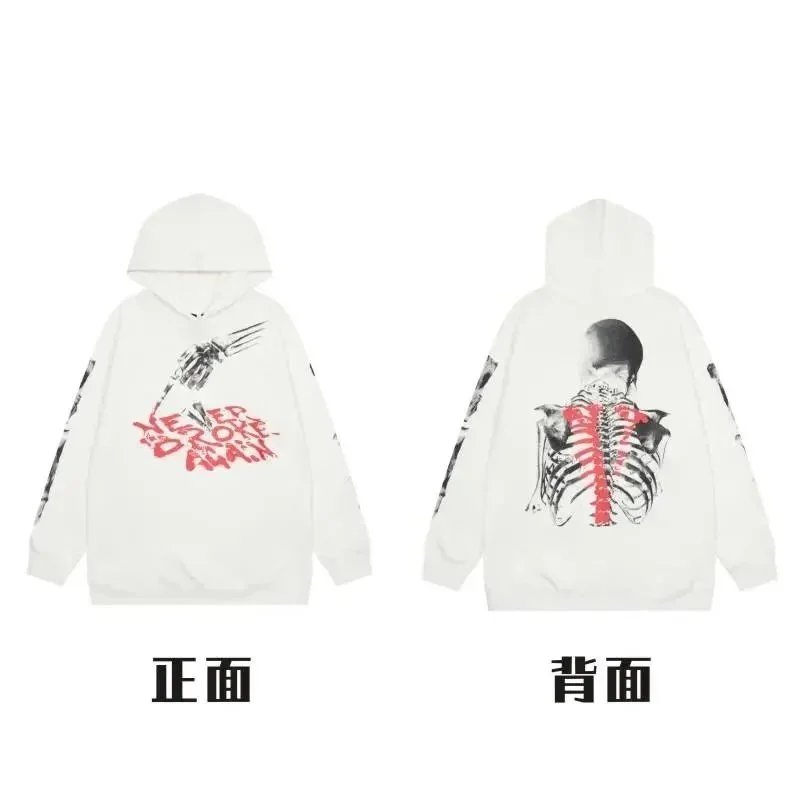 Unbranded Hoodies & Sweatshirts Pullover hoodie with rose text and V graphic prints — 08
