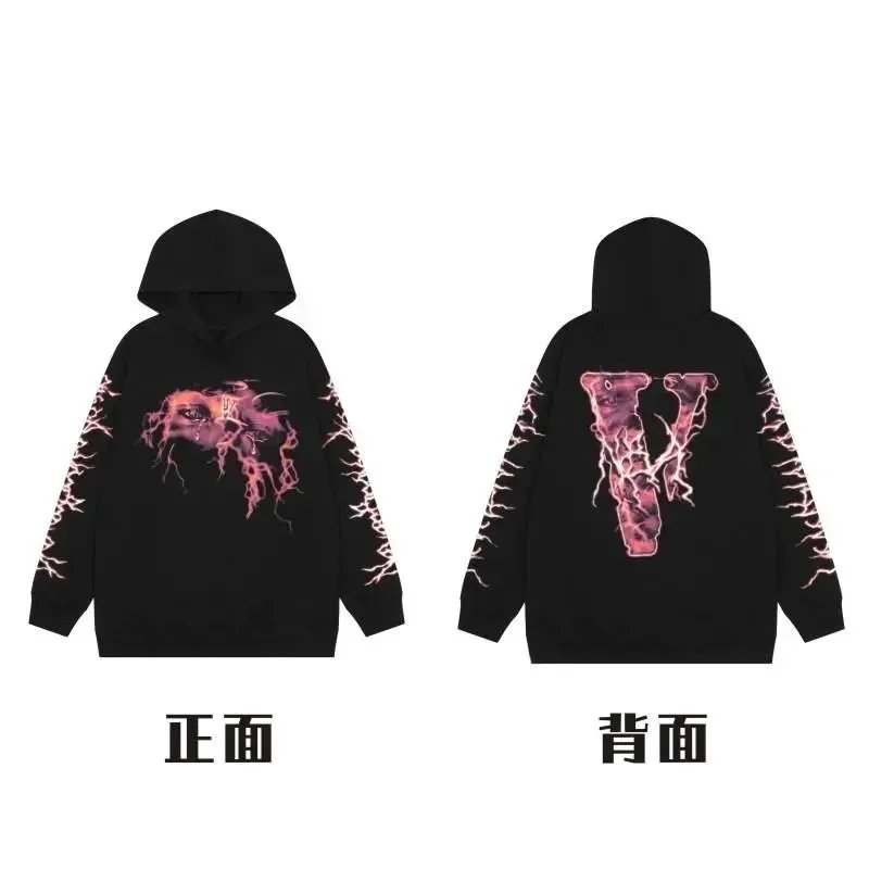 Unbranded Hoodies & Sweatshirts Pullover hoodie with rose text and V graphic prints — 25
