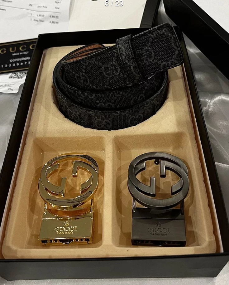 Gucci GG Supreme Belt with Int