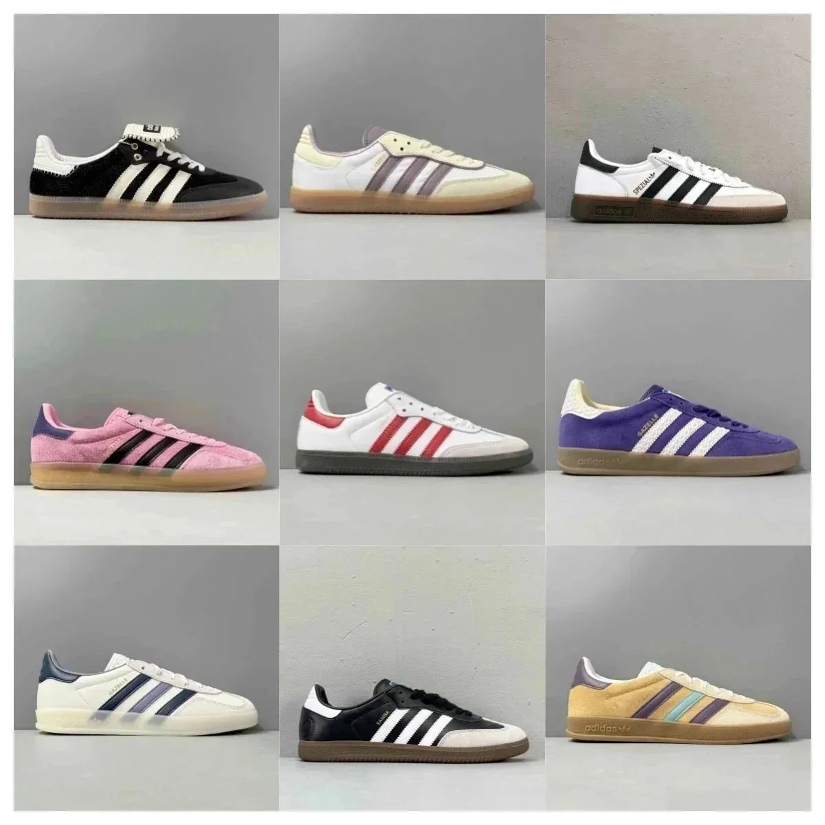 Adidas Samba and Gazelle Classic Sneakers Multi-Color