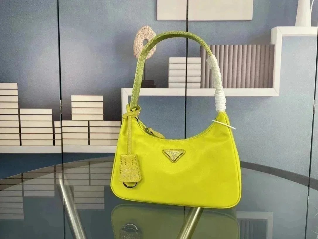 Prada Crossbody Bags Nylon Chain Bag with Detachable Pouch — 960-10