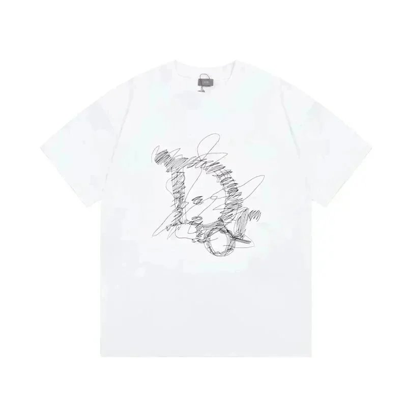 Dior T-Shirts Short-Sleeve Crew-Neck — TH14