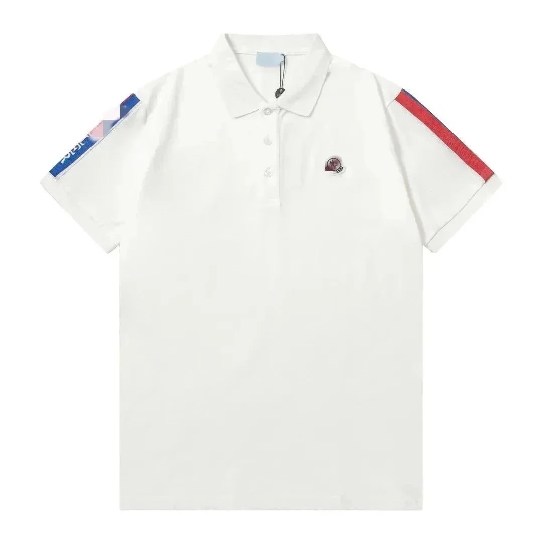Stone Island White Piqué Polo with Black Trim - 10