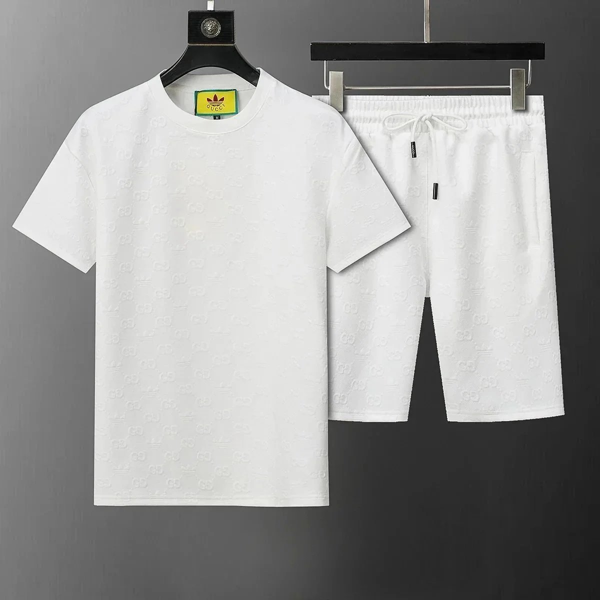 Dior Oblique Jacquard White T-Shirt and Shorts Set - 7
