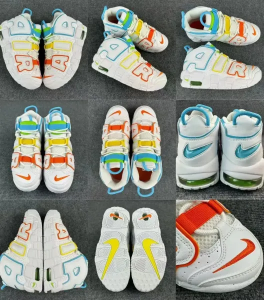 Nike Air More Uptempo 'Multicolor' Sneakers Basketball Shoes - 8