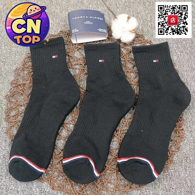 Tommy Hilfiger Socks Ribbed Crew Socks, 3-Pair Pack product detail image 10