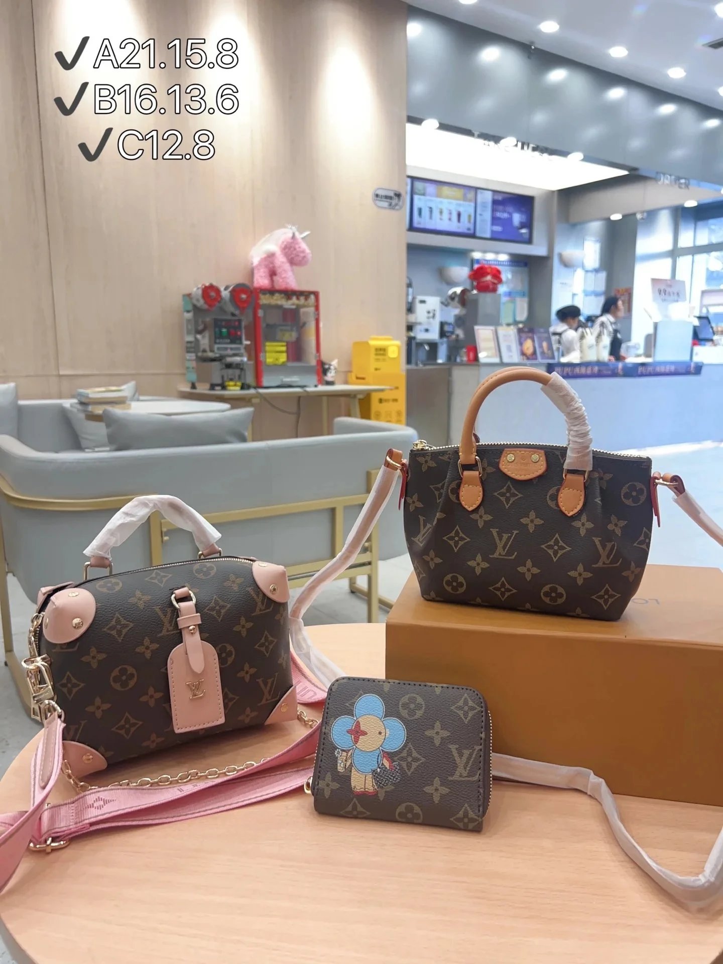 Louis Vuitton Monogram Mini Soft Trunk and Nano Speedy with Takashi Murakami Flower Character Wallet