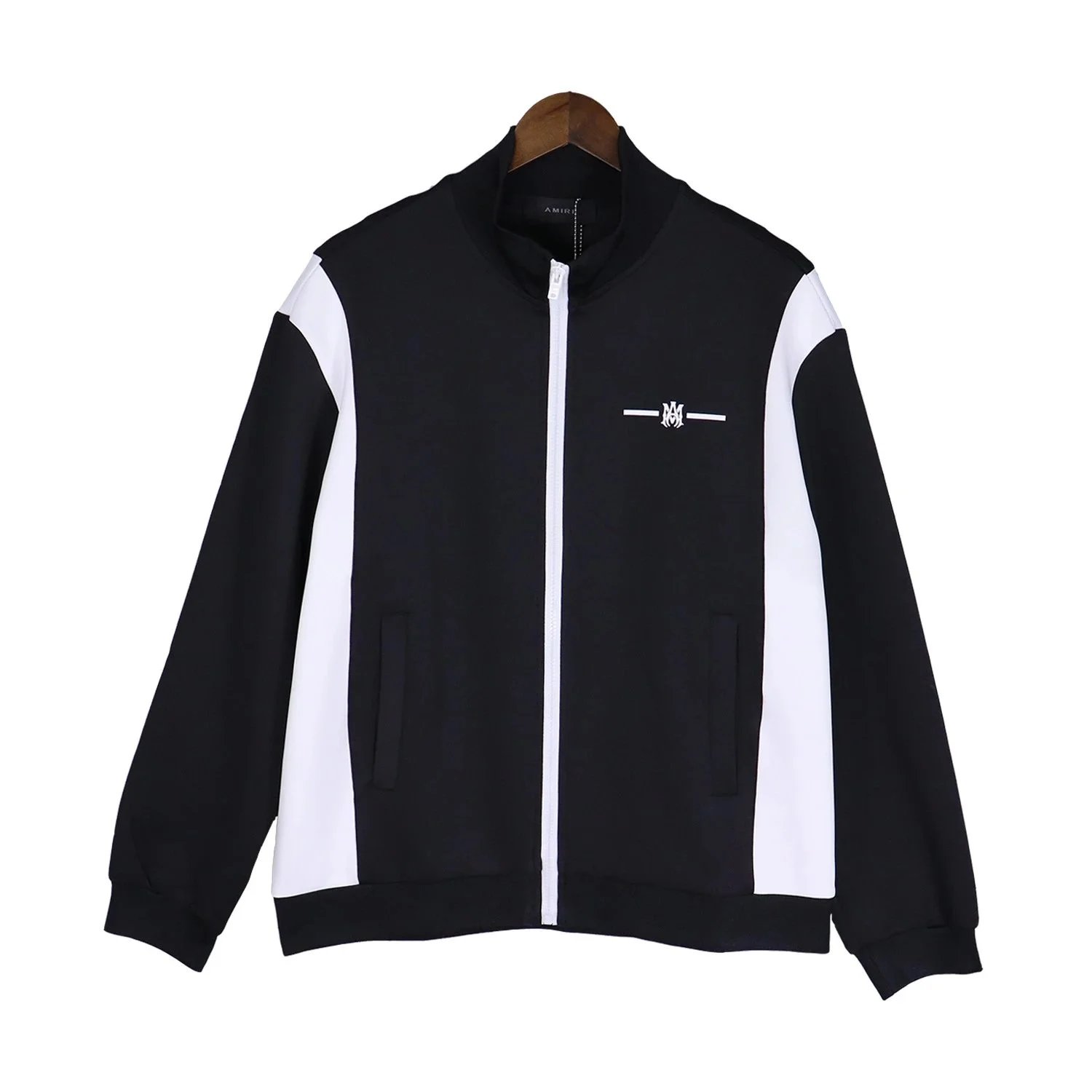 MMY Track Jacket Light Blue and White Outerwear - 3