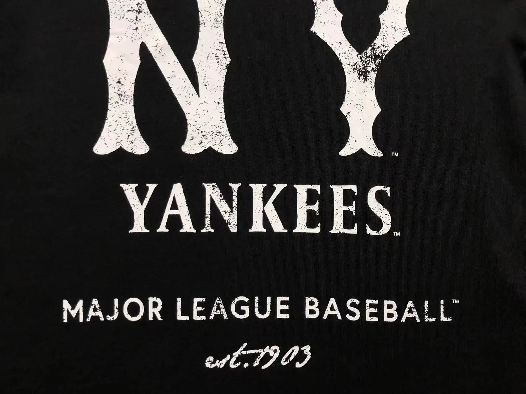 MLB New York Yankees Vintage Logo Blue T-Shirt - 11