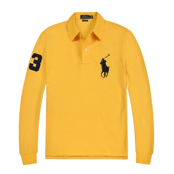 Polo Ralph Lauren Classic Fit Long Sleeve Polo Navy Tops.polo - 9