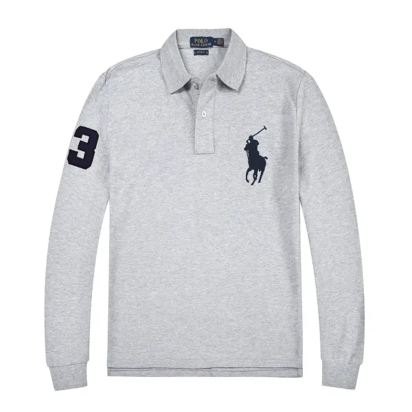 Polo Ralph Lauren Classic Fit Long Sleeve Polo Navy Tops.polo - 11