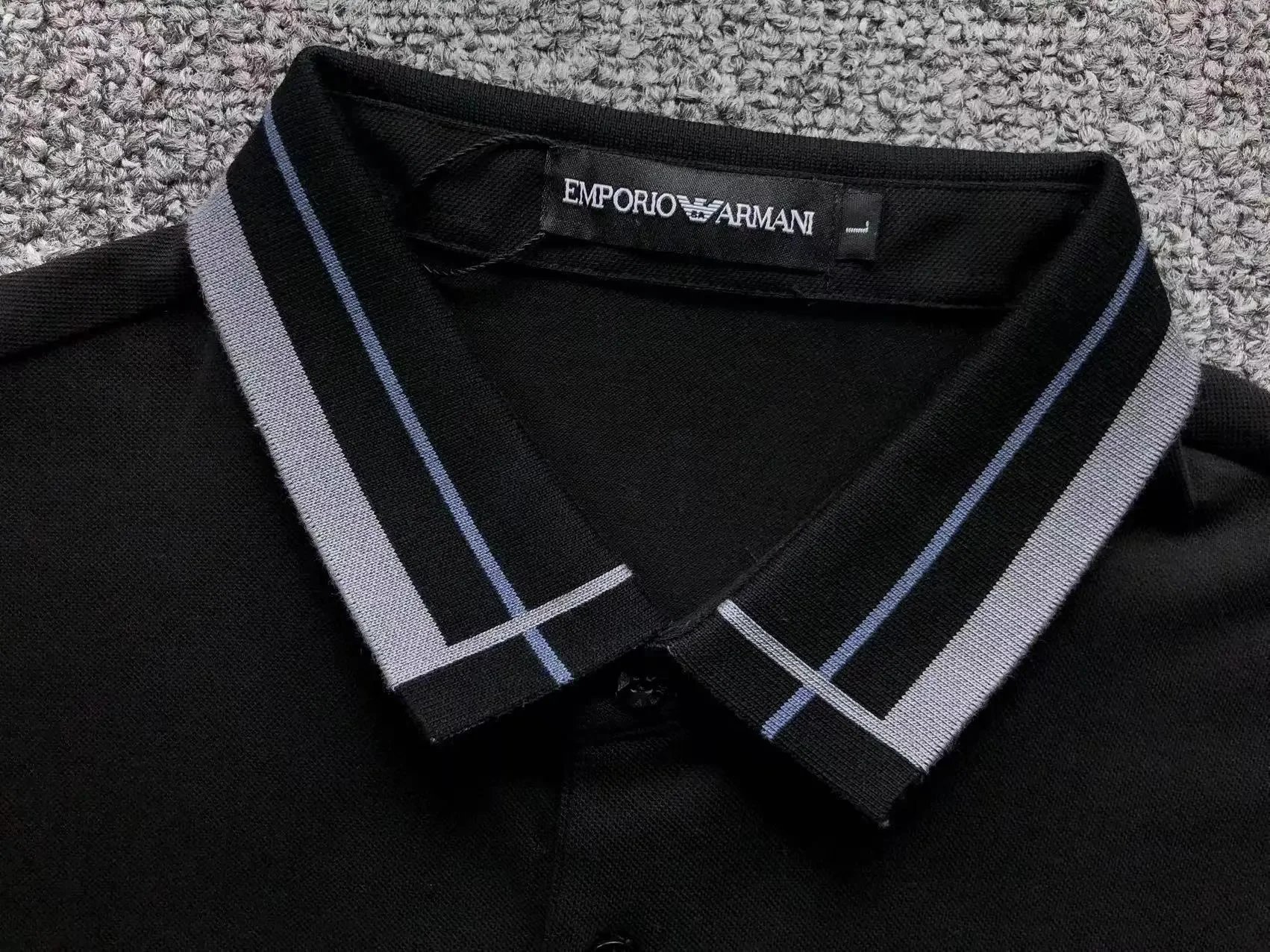 Emporio Armani Classic Logo Gray Polo Shirt Tops.polo - 12