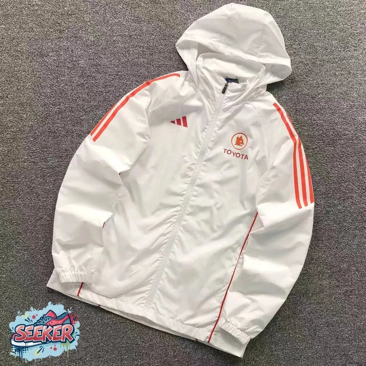 Adidas Arsenal Training Windbreaker Black with Mint Stripes - 11