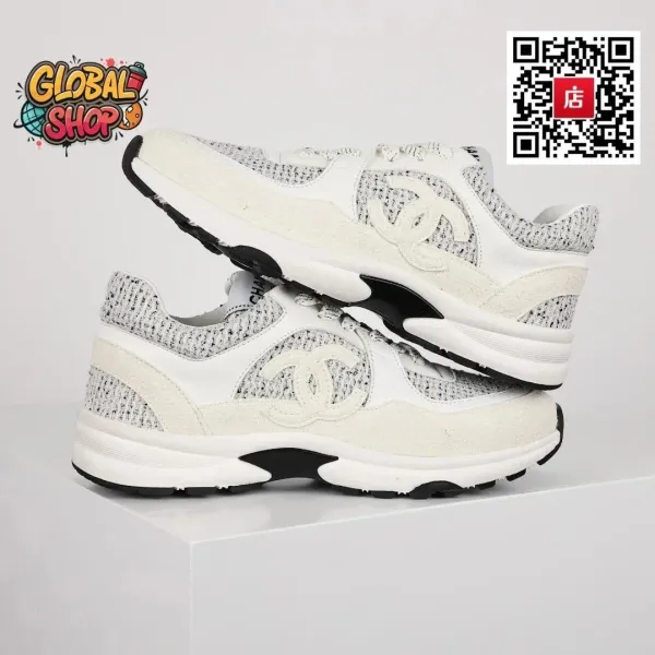 Chanel Runway Sneakers Black and White - 7