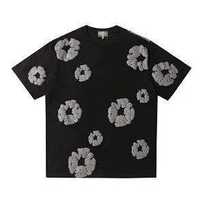 Gallery Dept x Saint Tears Floral Print Black T-Shirt and Shorts Set - 9