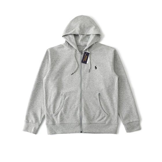 Classic Pony Logo Embroidered Zip-Up Hoodie for Men and Women