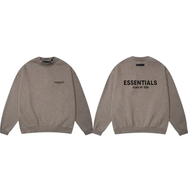 Fear of God Essentials Crewneck Sweatshirt Gray Hoodie - 1