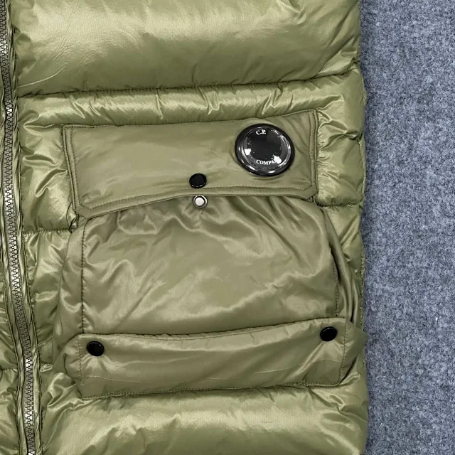 C.P. Company Vests Quilted Lens Pocket Puffer Vest product detail image 11