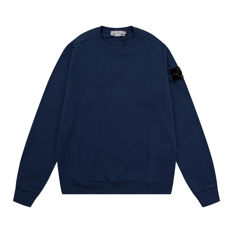 Solid Color Badge Long Sleeve Hoodie photo 5