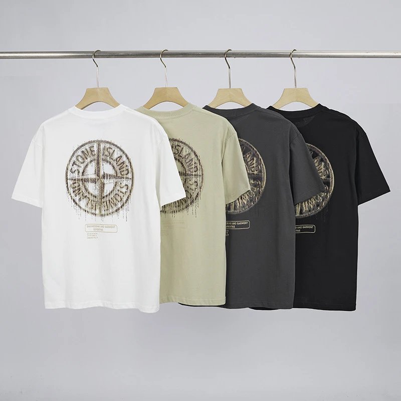 Stone Island Cross Star Print Short-Sleeve T-Shirt