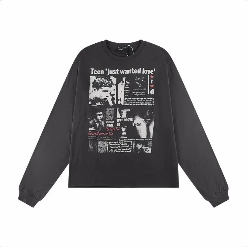 Enfants Riches Déprimés Graphic Print Black White Beige Vintage Streetwear T-Shirt