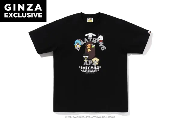 A Bathing Ape x Sanrio Baby Milo Graphic Black T-Shirt - 1