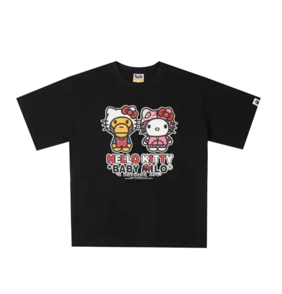Hello Kitty x A Bathing Ape Baby Milo Black T-Shirt - 1