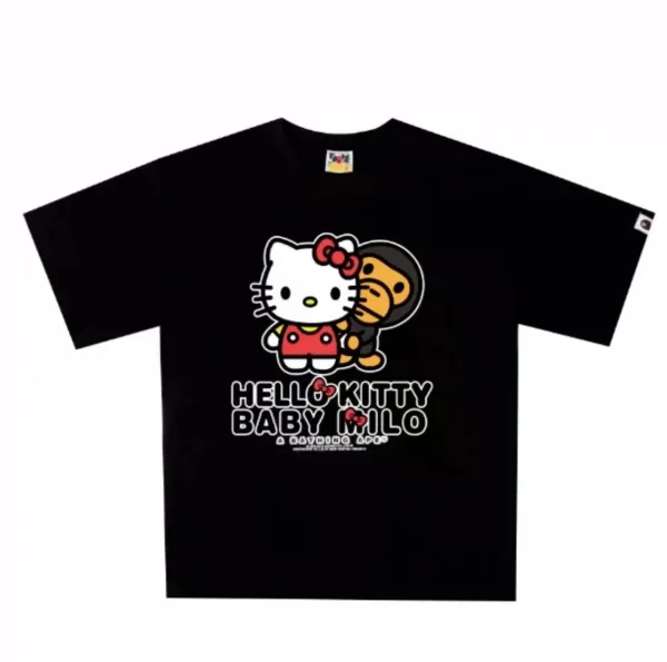 Hello Kitty x A Bathing Ape Baby Milo Black T-Shirt - 1