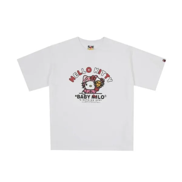 Hello Kitty x A Bathing Ape Baby Milo White T-Shirt - 1